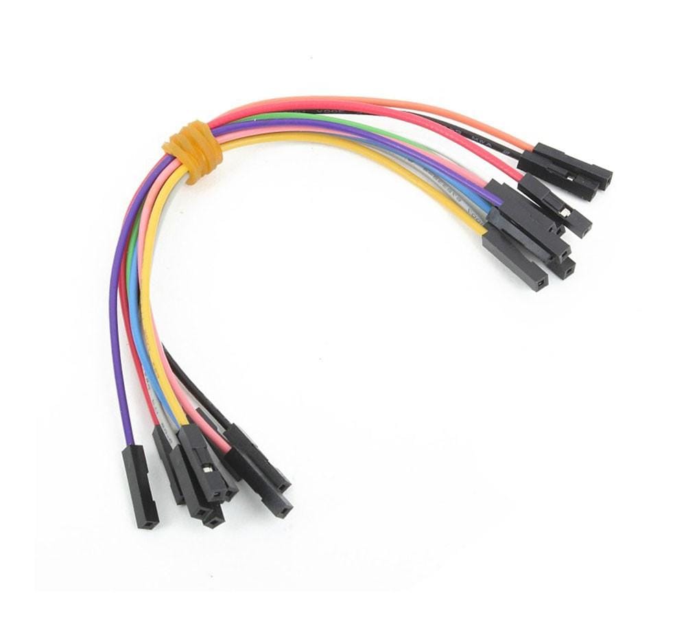 Mikroelektronika d.o.o. MIKROE-511 Wire Jumpers FeMale to FeMale (15 cm length, 10pcs) - The Debug Store UK