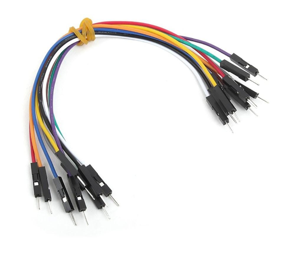 Mikroelektronika d.o.o. MIKROE-513 Wire Jumpers Male to Male (15 cm length, 10pcs) - The Debug Store UK