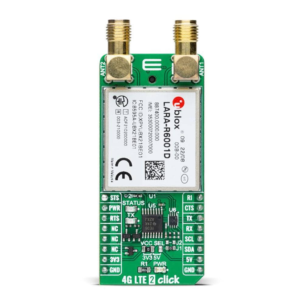 Mikroelektronika d.o.o. MIKROE-5236 4G LTE 2 Data Click Board - The Debug Store UK
