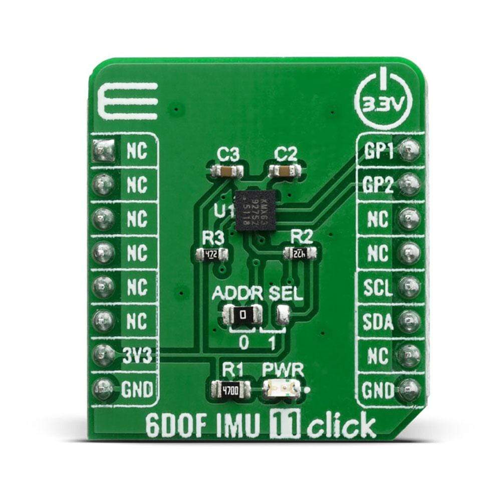 Mikroelektronika d.o.o. MIKROE-3869 6DOF IMU 11 Click Board - The Debug Store UK