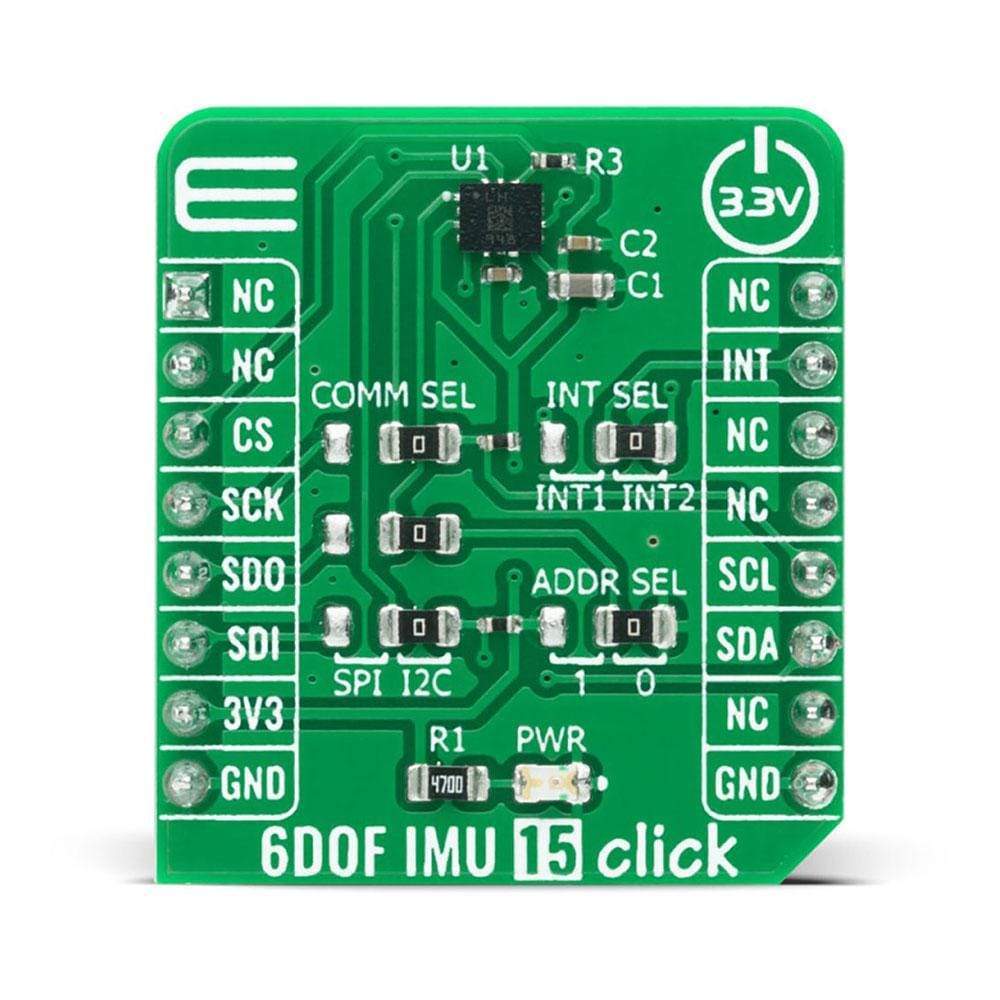 Mikroelektronika d.o.o. MIKROE-4330 6DOF IMU 15 Click Board - The Debug Store UK