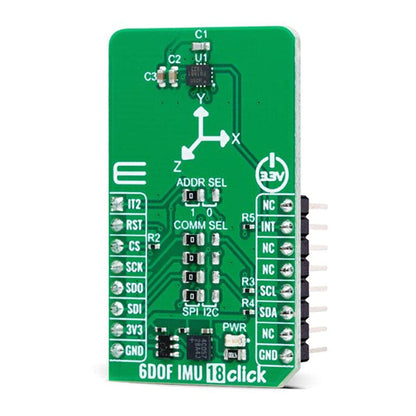 Mikroelektronika d.o.o. MIKROE-5591 6DOF IMU 18 Click Board - The Debug Store UK