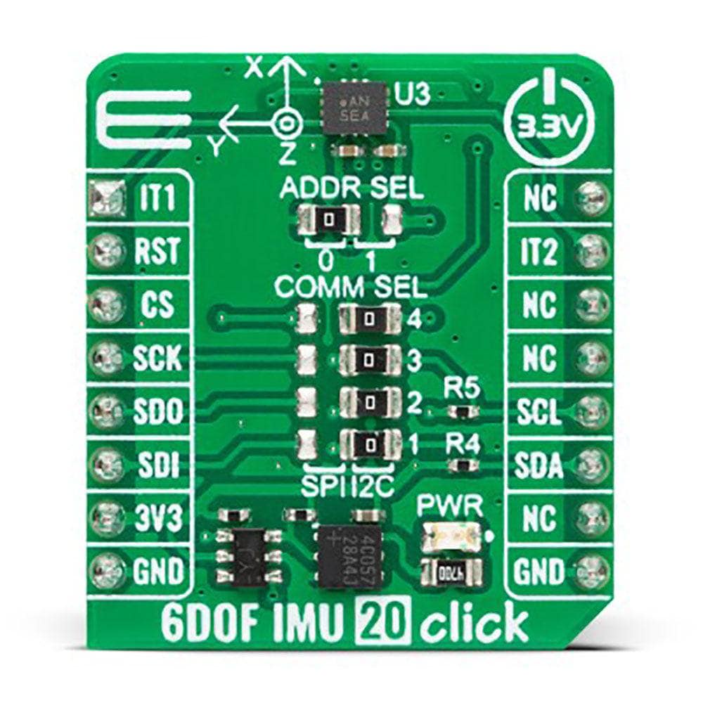 Mikroelektronika d.o.o. MIKROE-5606 6DOF IMU 20 Click Board - The Debug Store UK