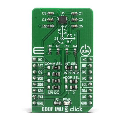 Mikroelektronika d.o.o. MIKROE-4086 6DOF IMU 3 Click Board - The Debug Store UK
