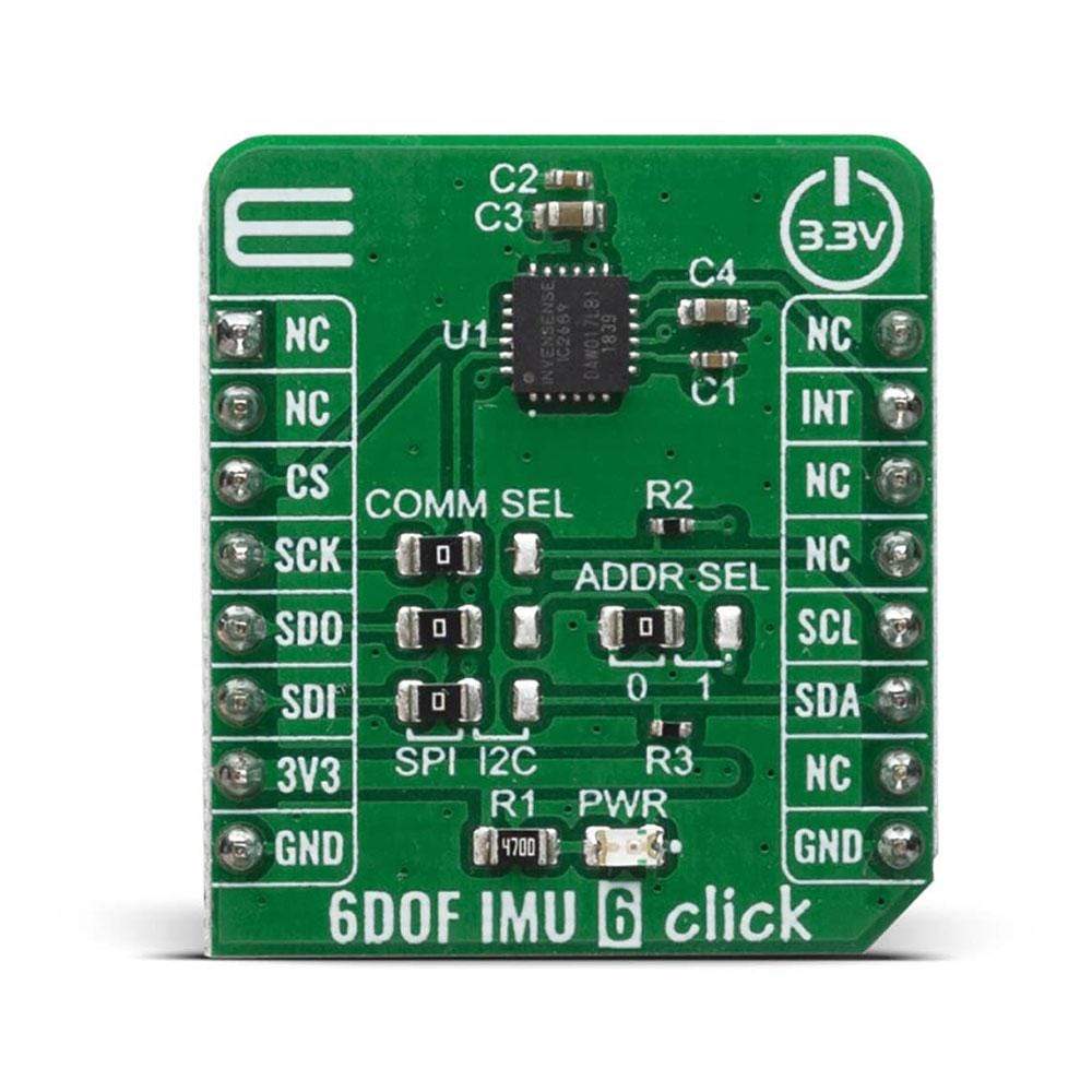 Mikroelektronika d.o.o. MIKROE-4044 6DOF IMU 6 Click Board - The Debug Store UK