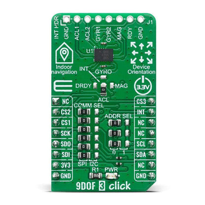 Mikroelektronika d.o.o. MIKROE-4153 9DOF 3 Click Board - The Debug Store UK