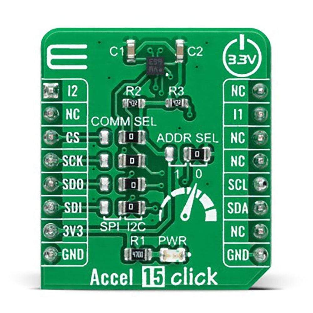 Mikroelektronika d.o.o. MIKROE-4501 Accel 15 Click Board - The Debug Store UK