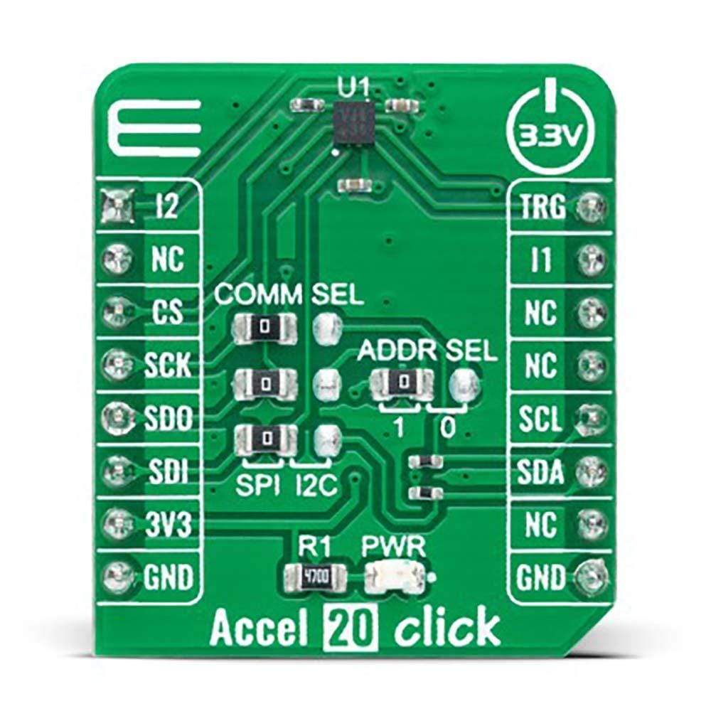 Mikroelektronika d.o.o. MIKROE-4888 Accel 20 Click Board - The Debug Store UK