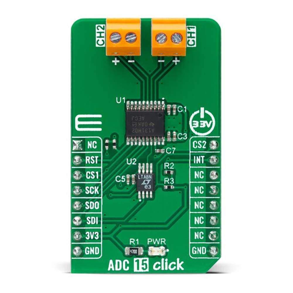 Mikroelektronika d.o.o. MIKROE-4890 ADC 15 Click Board - The Debug Store UK