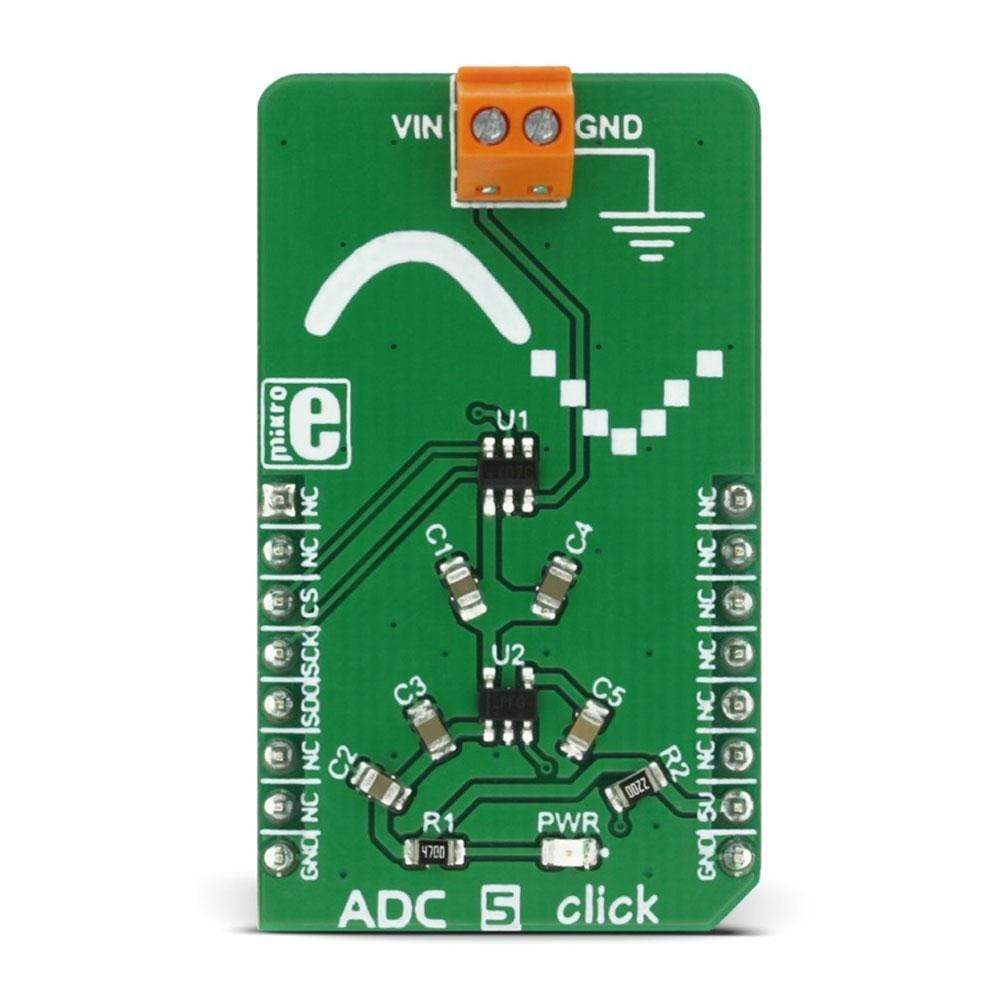 Mikroelektronika d.o.o. MIKROE-2846 ADC 5 Click Board - The Debug Store UK