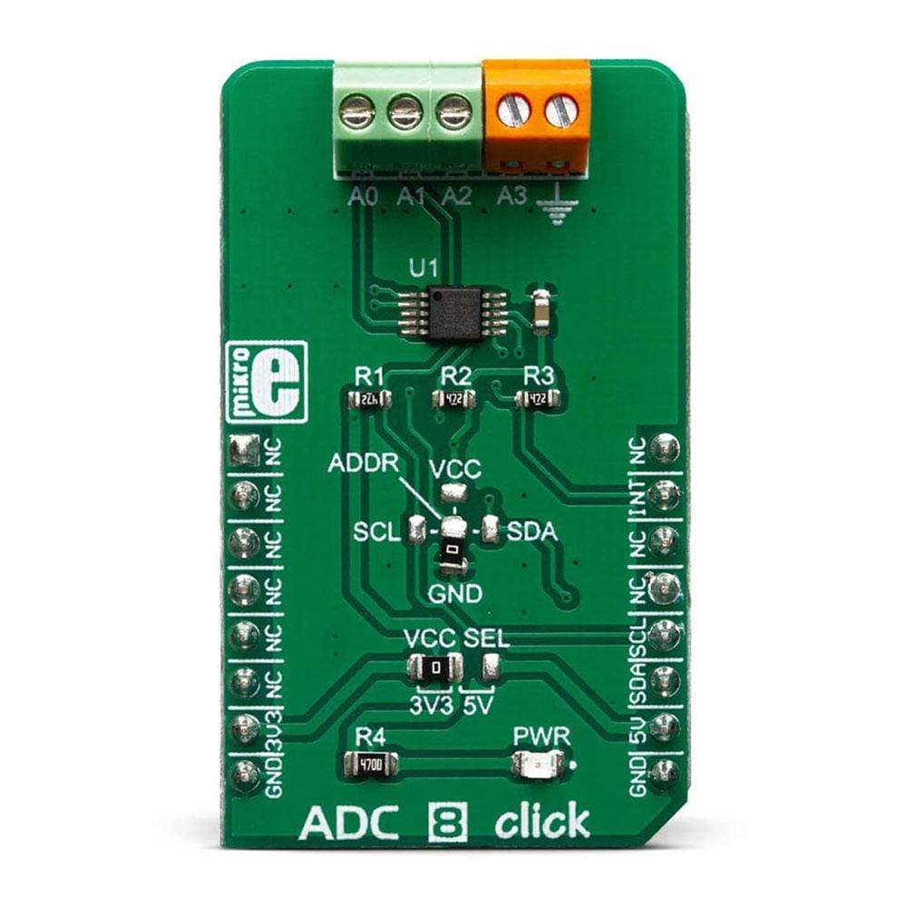Mikroelektronika d.o.o. MIKROE-3394 ADC 8 Click Board - The Debug Store UK