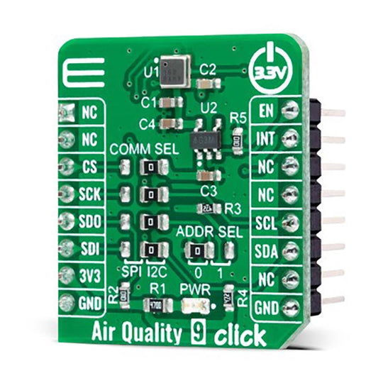 Mikroelektronika d.o.o. MIKROE-5060 Air Quality 9 Click Board - The Debug Store UK