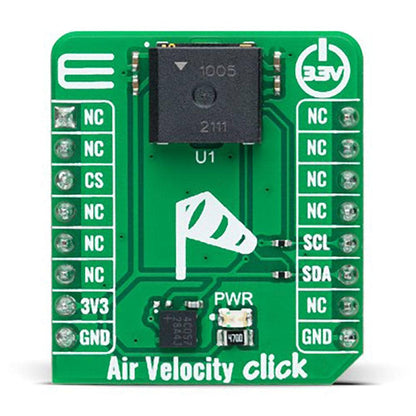 Mikroelektronika d.o.o. MIKROE-5448 Air Velocity Click Board - The Debug Store UK