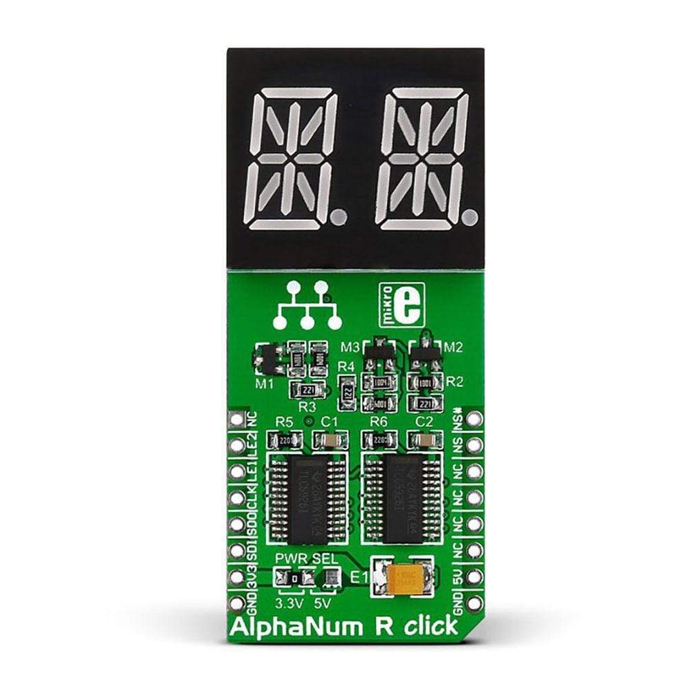 Mikroelektronika d.o.o. MIKROE-1864 AlphaNum R Click Board - The Debug Store UK