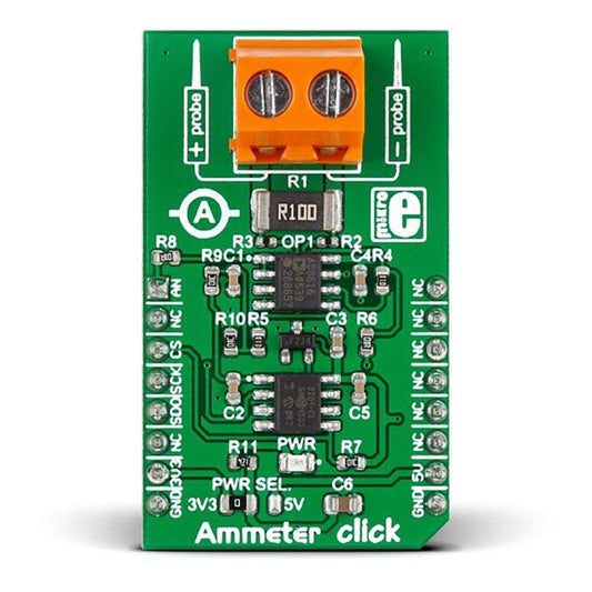 Mikroelektronika d.o.o. MIKROE-2377 Ammeter Click Board - The Debug Store UK