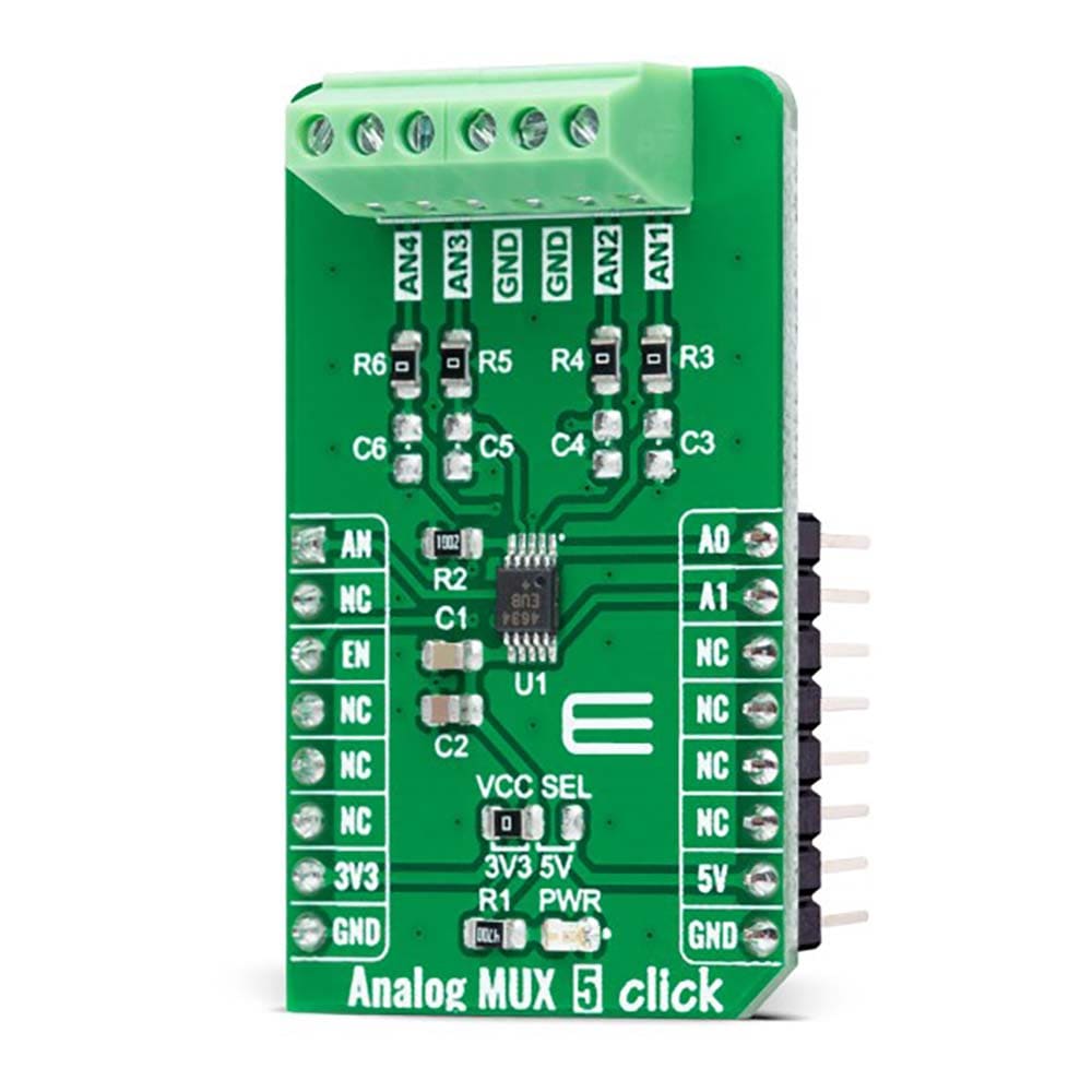 Mikroelektronika d.o.o. MIKROE-5120 Analog MUX 5 Click Board - The Debug Store UK