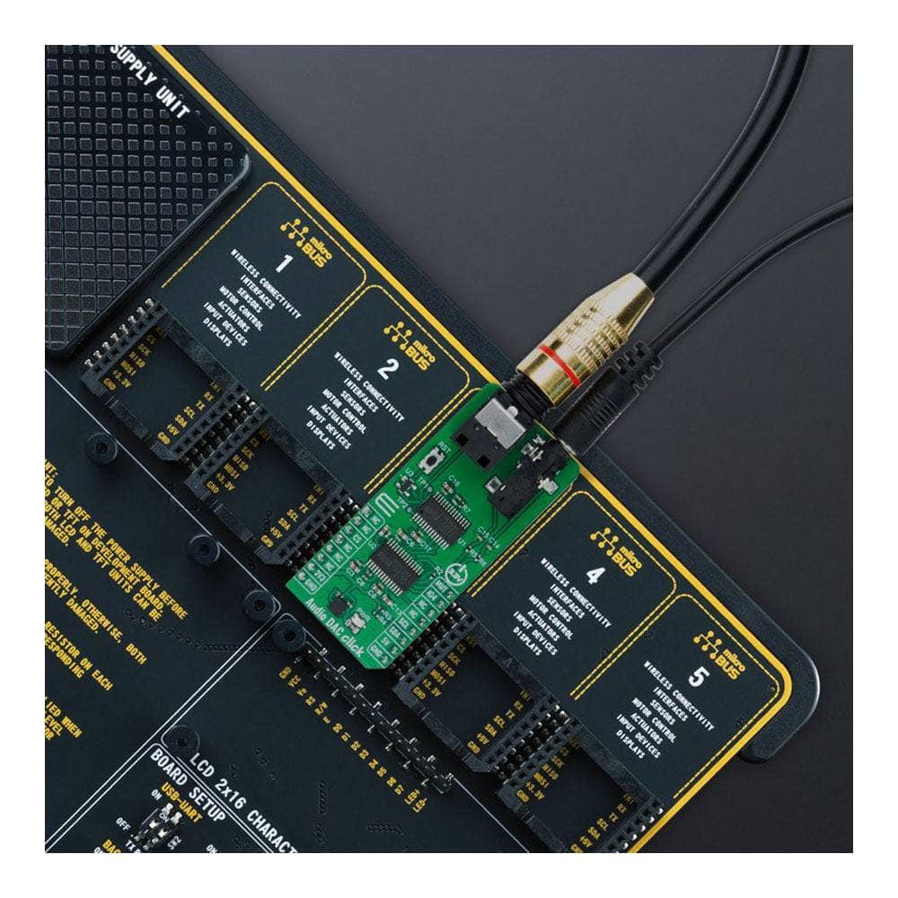 Mikroelektronika d.o.o. MIKROE-5587 Audio DAC Click Board - The Debug Store UK