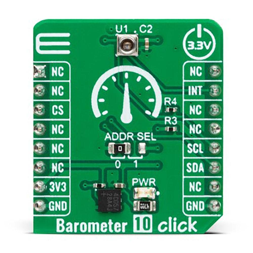 Mikroelektronika d.o.o. MIKROE-5601 Barometer 10 Click Board - The Debug Store UK