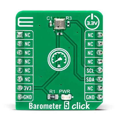 Mikroelektronika d.o.o. MIKROE-4924 Barometer 5 Click Board - The Debug Store UK
