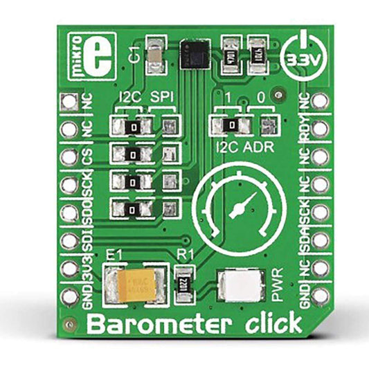 Mikroelektronika d.o.o. MIKROE-1817 Barometer Click Board - The Debug Store UK