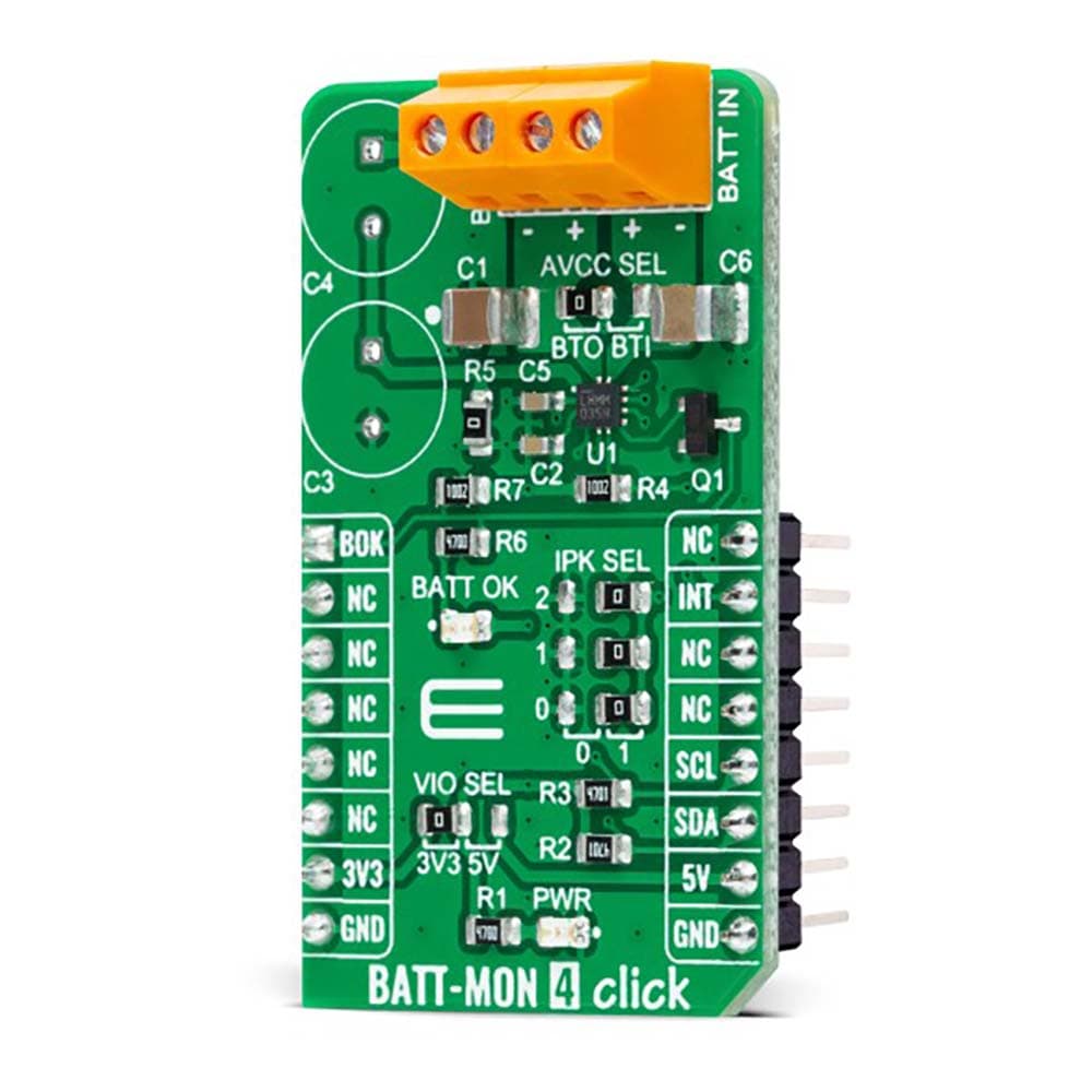 Mikroelektronika d.o.o. MIKROE-5092 BATT-MON 4 Click Board - The Debug Store UK