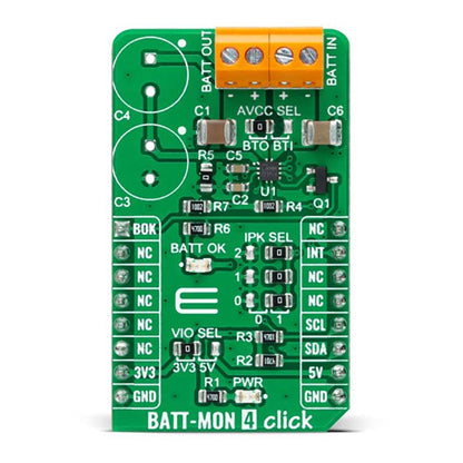 Mikroelektronika d.o.o. MIKROE-5092 BATT-MON 4 Click Board - The Debug Store UK