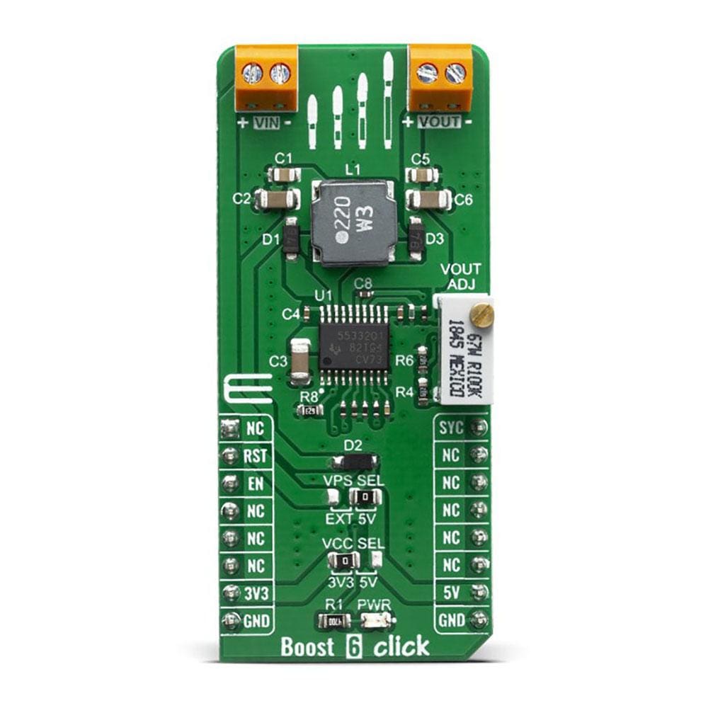 Mikroelektronika d.o.o. MIKROE-3813 Boost 6 Click Board - The Debug Store UK