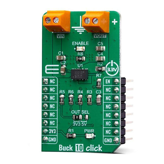 Mikroelektronika d.o.o. MIKROE-3569 Buck 10 Click Board - The Debug Store UK