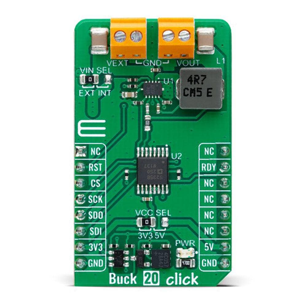Mikroelektronika d.o.o. MIKROE-5533 Buck 20 Click Board - The Debug Store UK