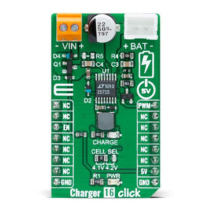 Mikroelektronika d.o.o. MIKROE-4768 Charger 16 Click Board - The Debug Store UK