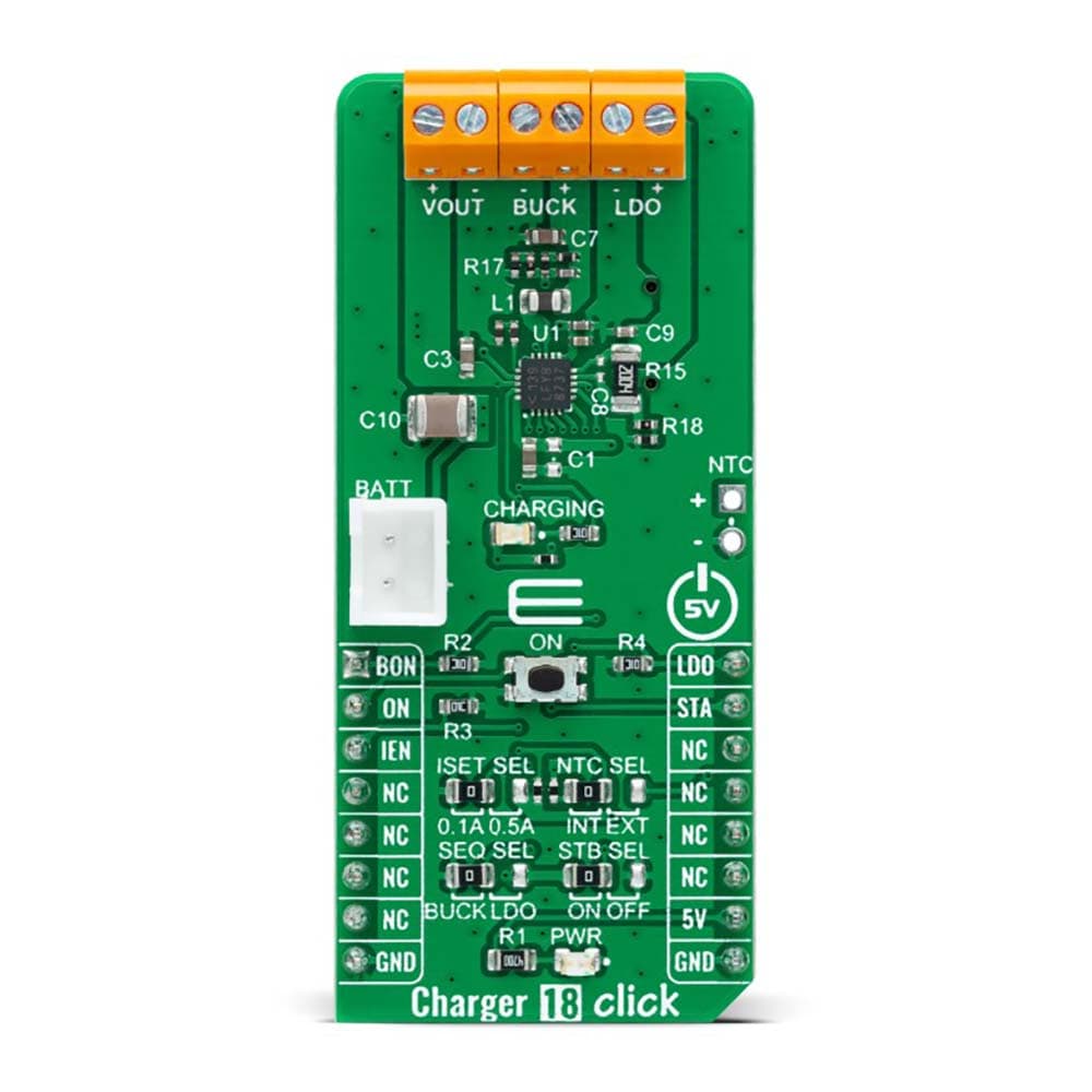 Mikroelektronika d.o.o. MIKROE-4990 Charger 18 Click Board - The Debug Store UK