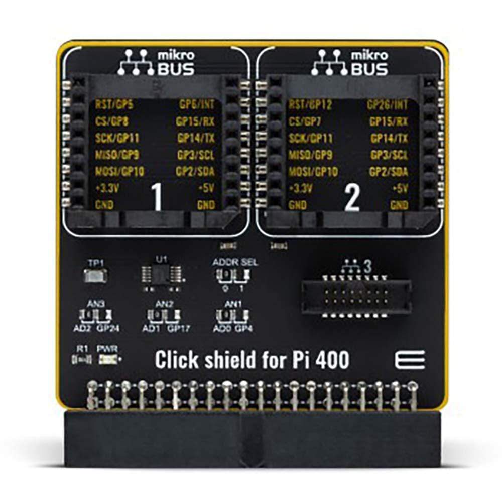 Mikroelektronika d.o.o. MIKROE-4970 Raspberry Pi 400 Click Board Shield - The Debug Store UK