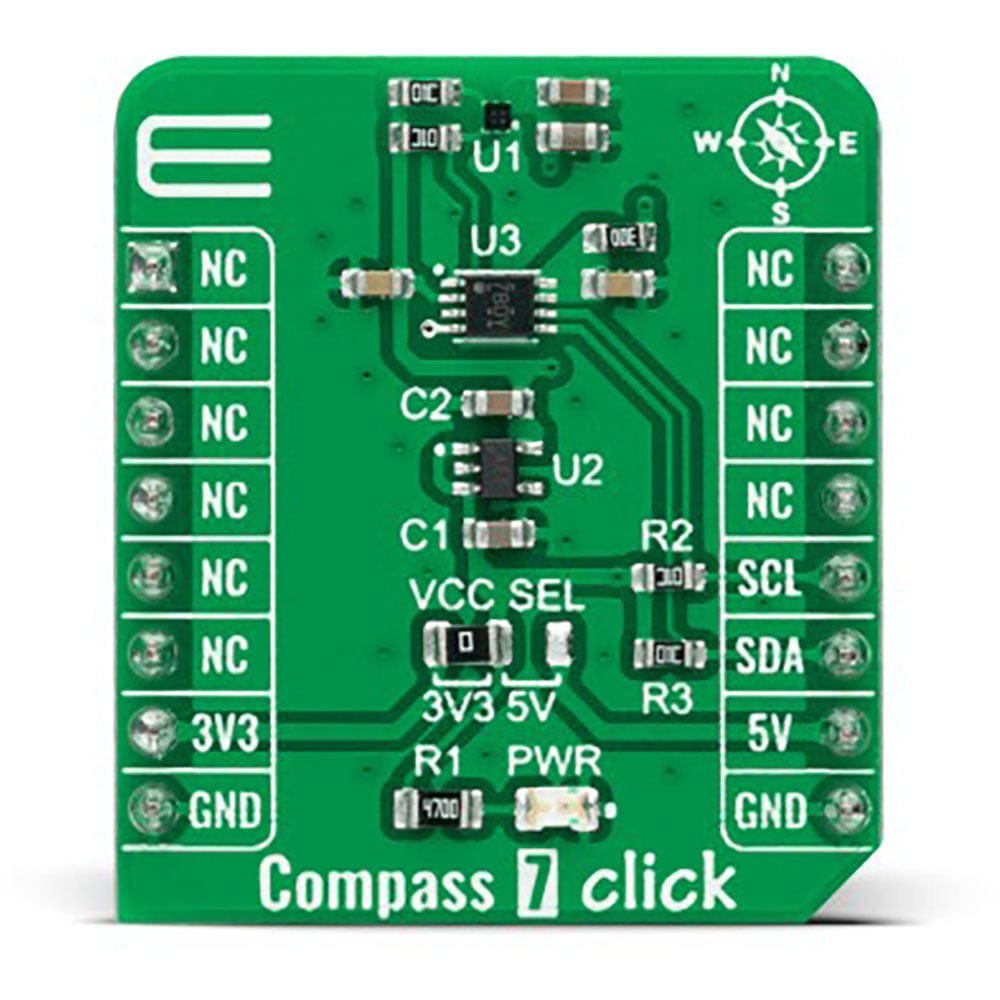 Mikroelektronika d.o.o. MIKROE-5190 Compass 7 Click Board - The Debug Store UK