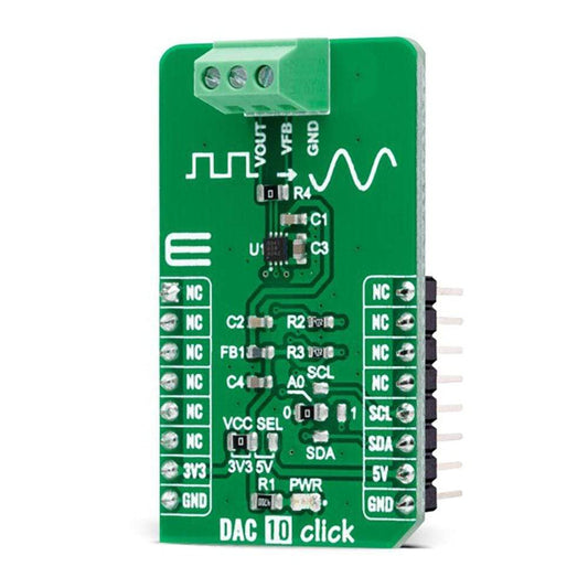 Mikroelektronika d.o.o. MIKROE-4732 DAC 10 Click Board - The Debug Store UK