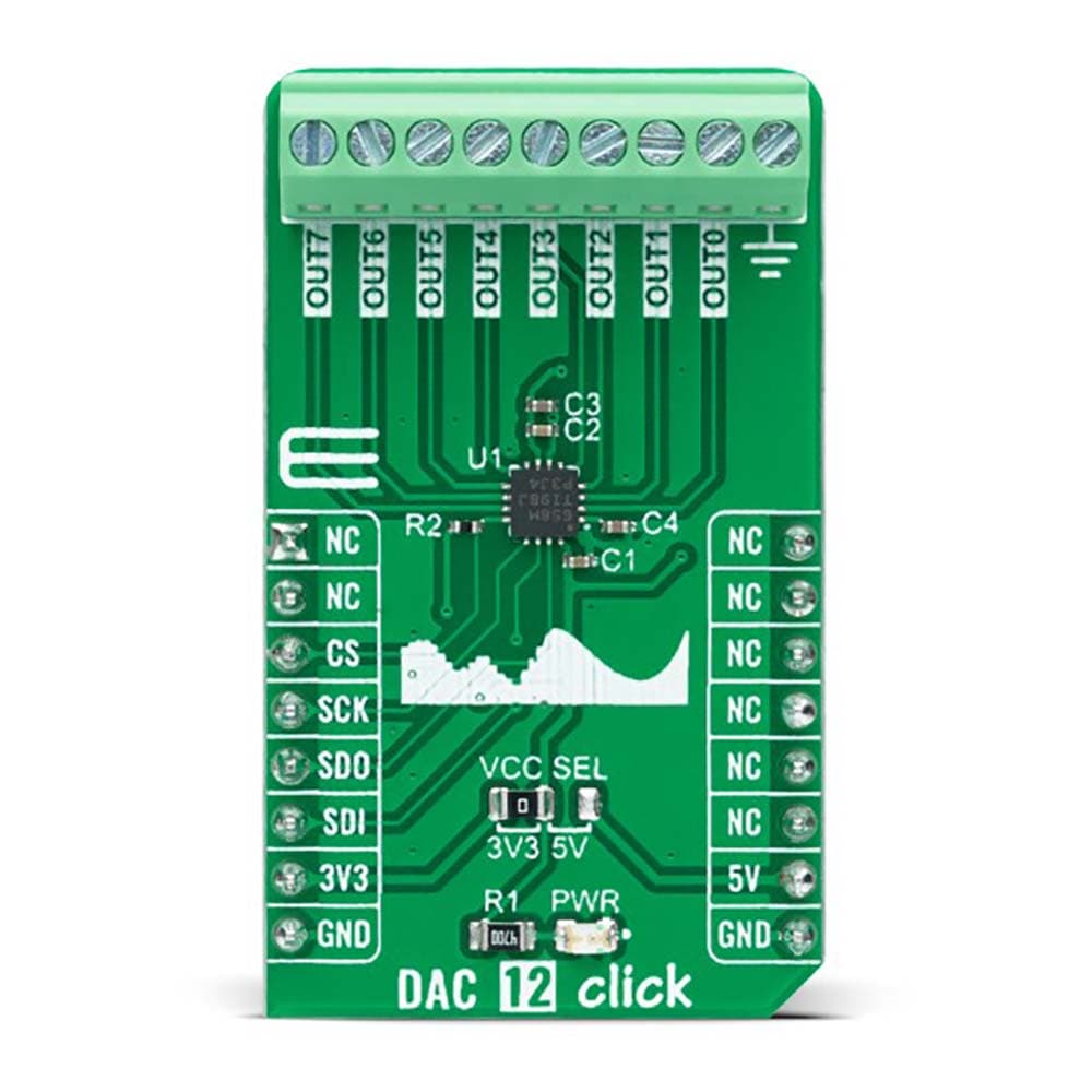 Mikroelektronika d.o.o. MIKROE-5097 DAC 12 Click Board - The Debug Store UK