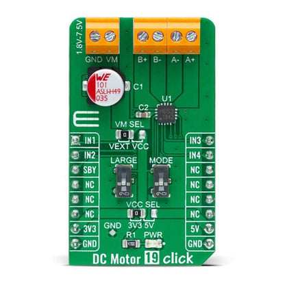 Mikroelektronika d.o.o. MIKROE-4883 DC Motor 19 Click Board - The Debug Store UK