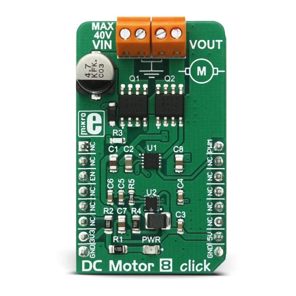 Mikroelektronika d.o.o. MIKROE-2893 DC Motor 8 Click Board - The Debug Store UK