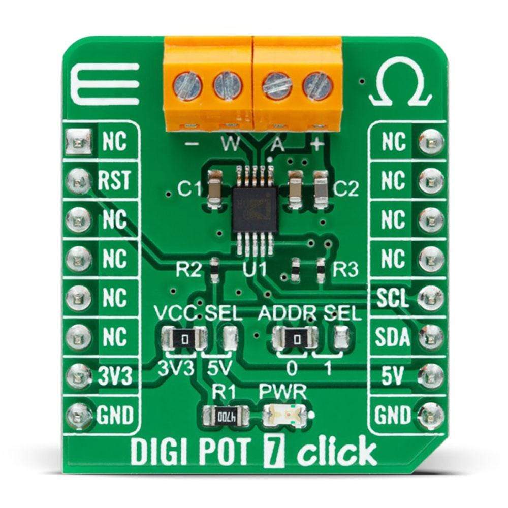 Mikroelektronika d.o.o. MIKROE-4411 Digi POT 7 Click Board - The Debug Store UK