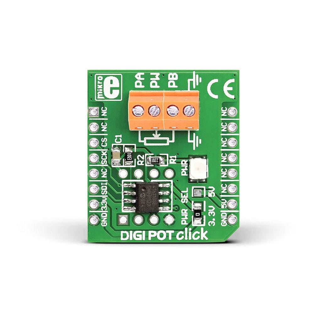 Mikroelektronika d.o.o. MIKROE-923 DIGI POT Click Board - The Debug Store UK