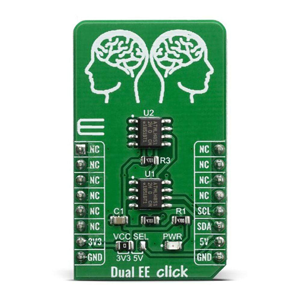 Mikroelektronika d.o.o. MIKROE-3762 Dual EE Click Board - The Debug Store UK