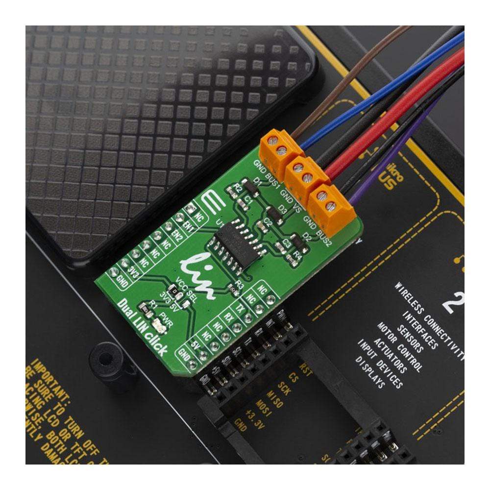 Mikroelektronika d.o.o. MIKROE-3870 Dual LIN Click Board - The Debug Store UK