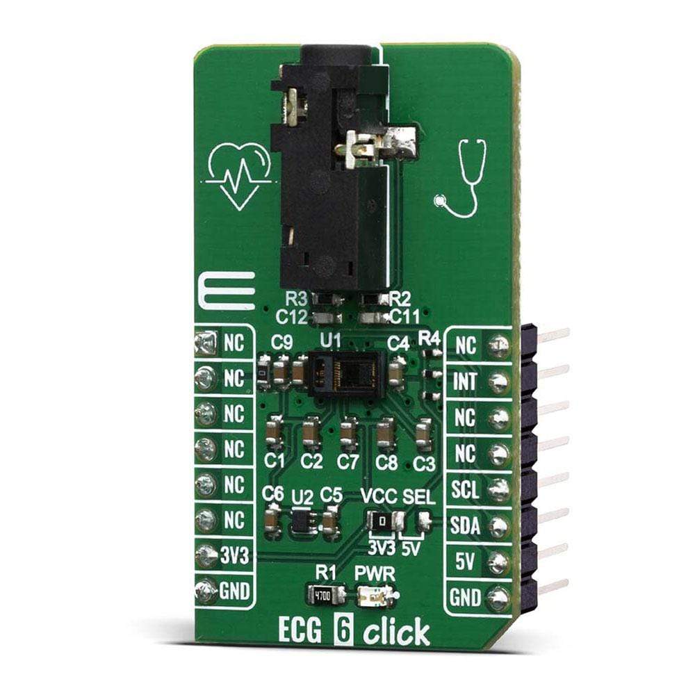 Mikroelektronika d.o.o. MIKROE-4061 ECG 6 Click Board - The Debug Store UK