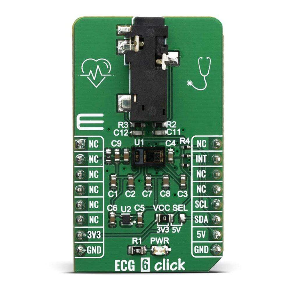 Mikroelektronika d.o.o. MIKROE-4061 ECG 6 Click Board - The Debug Store UK