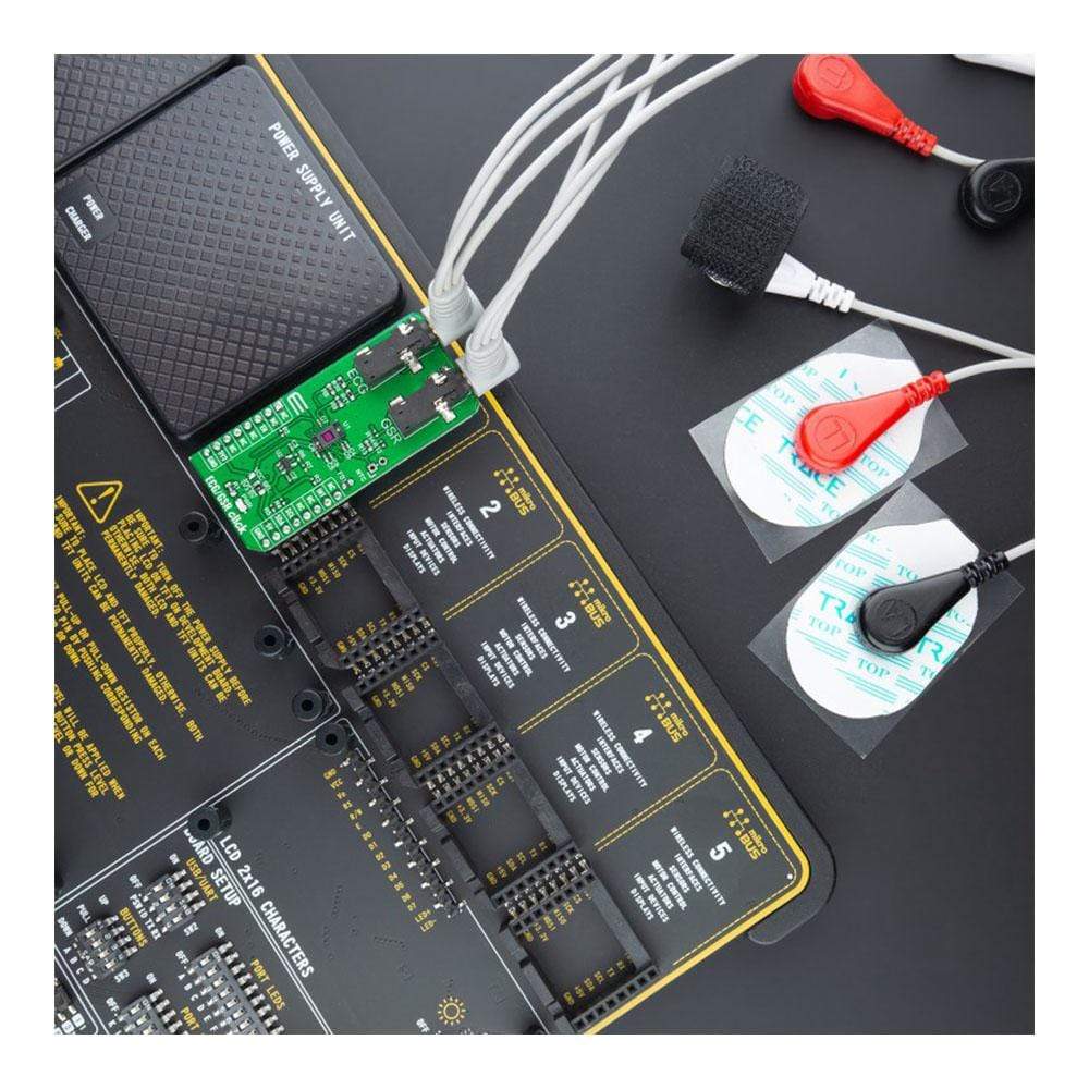 Mikroelektronika d.o.o. MIKROE-4500 ECG GSR Click Board - The Debug Store UK