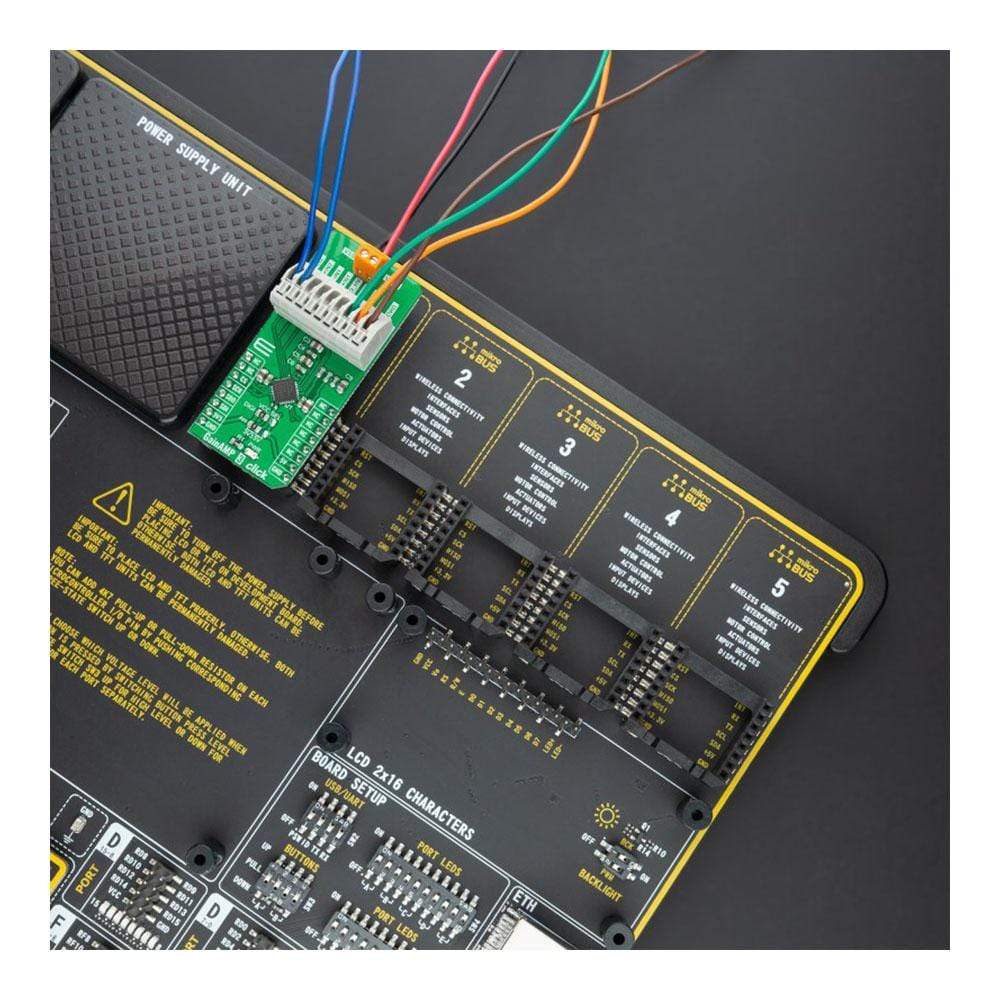 Mikroelektronika d.o.o. MIKROE-4800 GainAMP 3 Click Board - The Debug Store UK