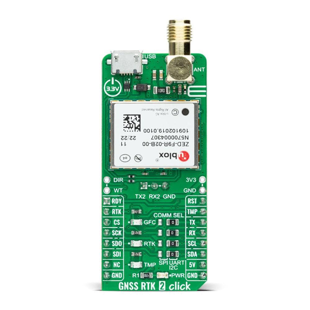 Mikroelektronika d.o.o. MIKROE-5430 GNSS RTK 2 Click Board - The Debug Store UK