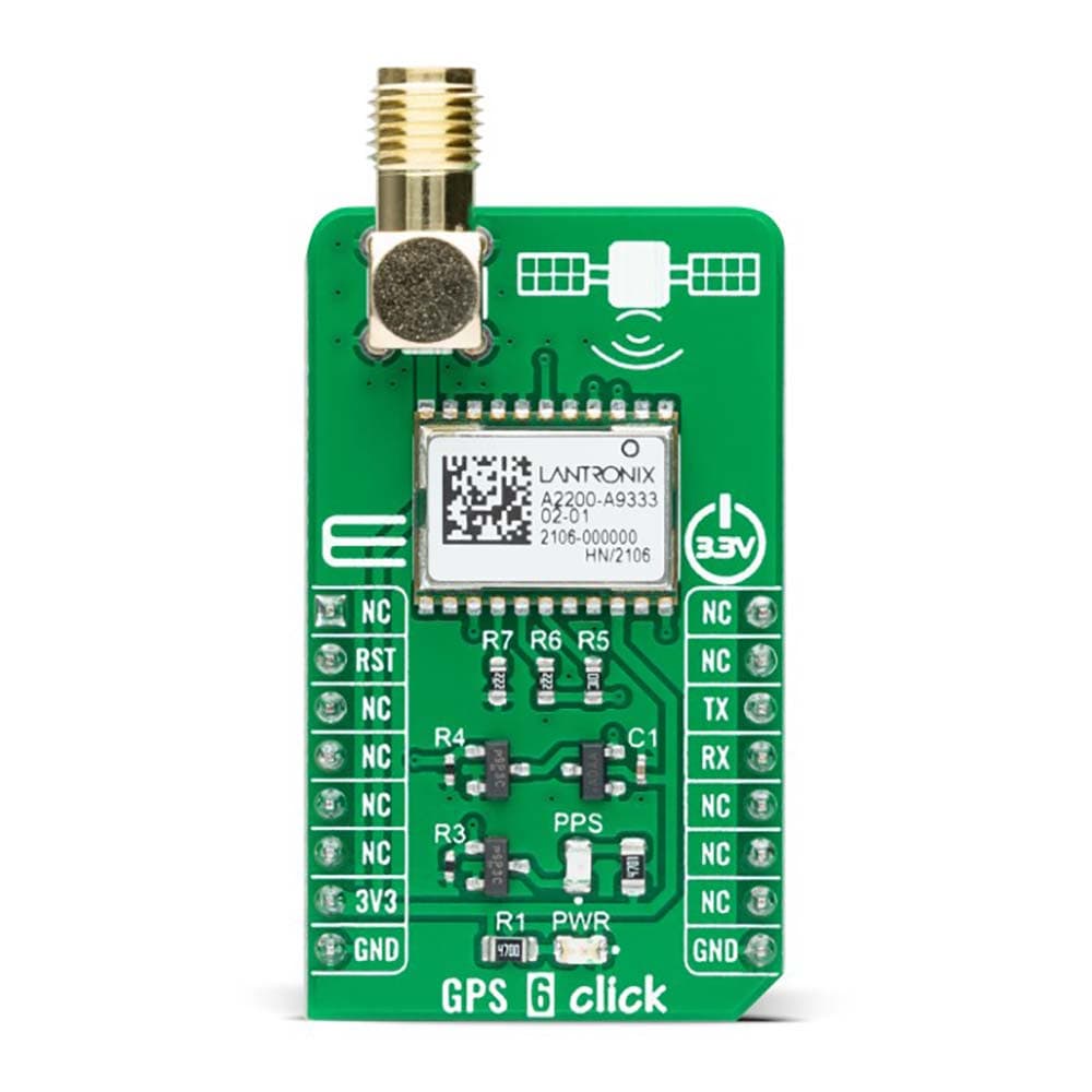 Mikroelektronika d.o.o. MIKROE-5115 GPS 6 Click Board - The Debug Store UK