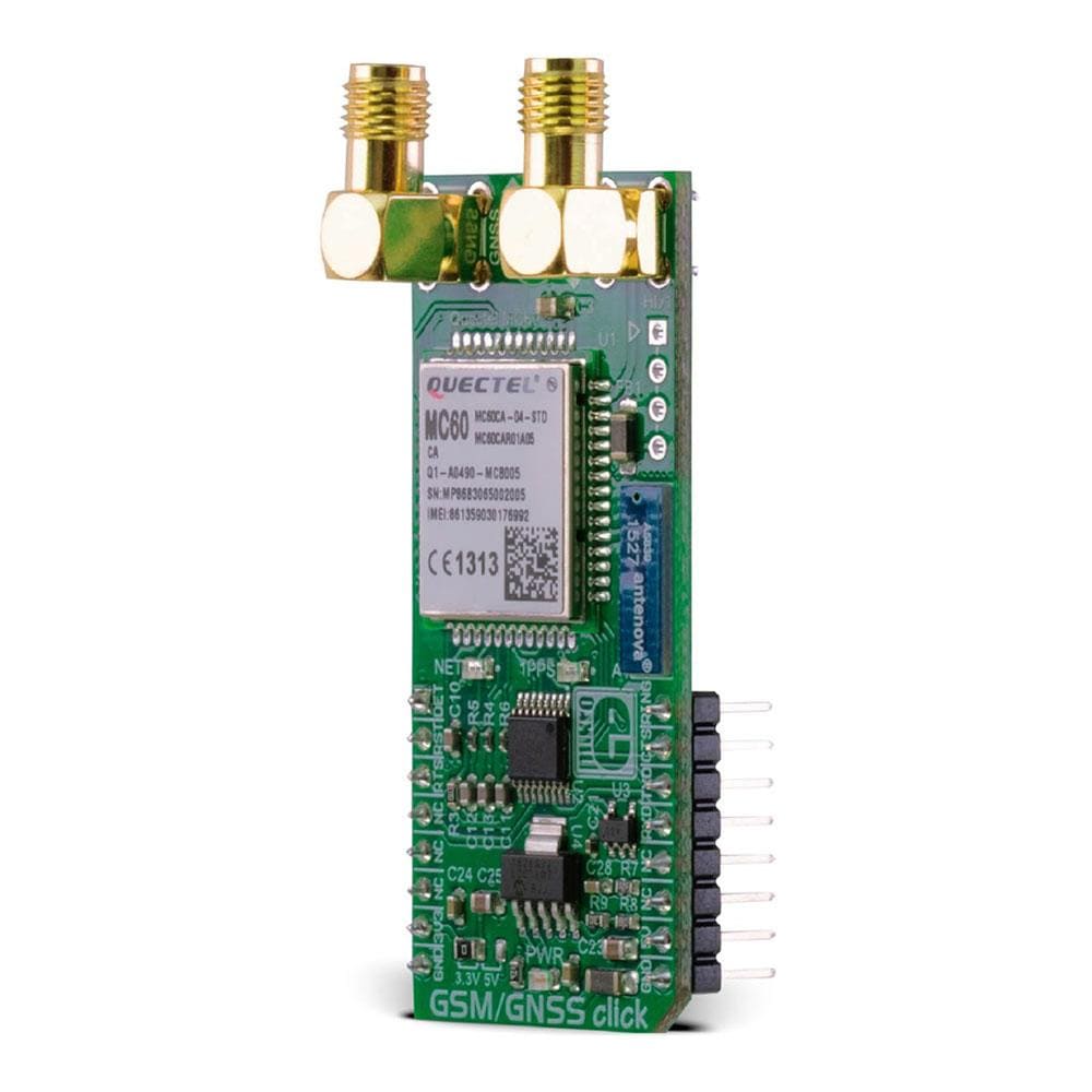 Mikroelektronika d.o.o. MIKROE-2439 GSM/GNSS Click Board - The Debug Store UK