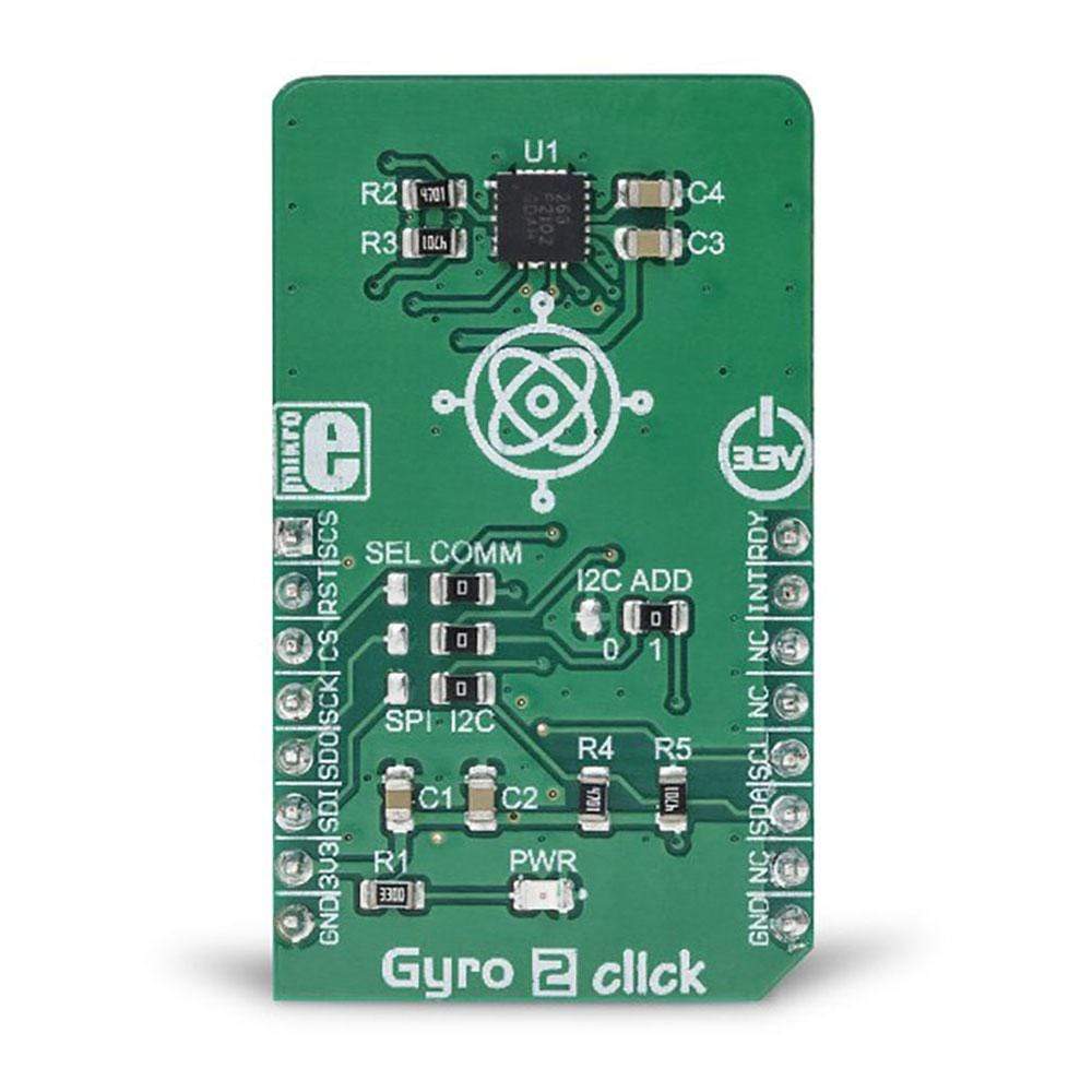 Mikroelektronika d.o.o. MIKROE-3300 Gyro 2 Click Board - The Debug Store UK