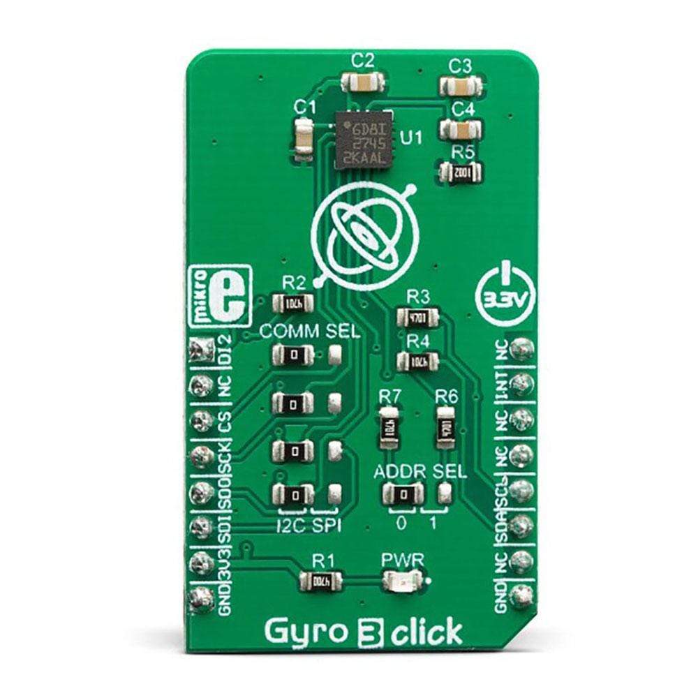 Mikroelektronika d.o.o. MIKROE-3449 Gyro 3 Click Board - The Debug Store UK